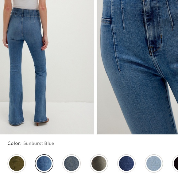 Free People Jayde flare jeans- sunburst blue - Picture 2 of 2